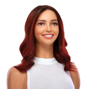 16" Ponytail Silk Part Wig Merlot Red