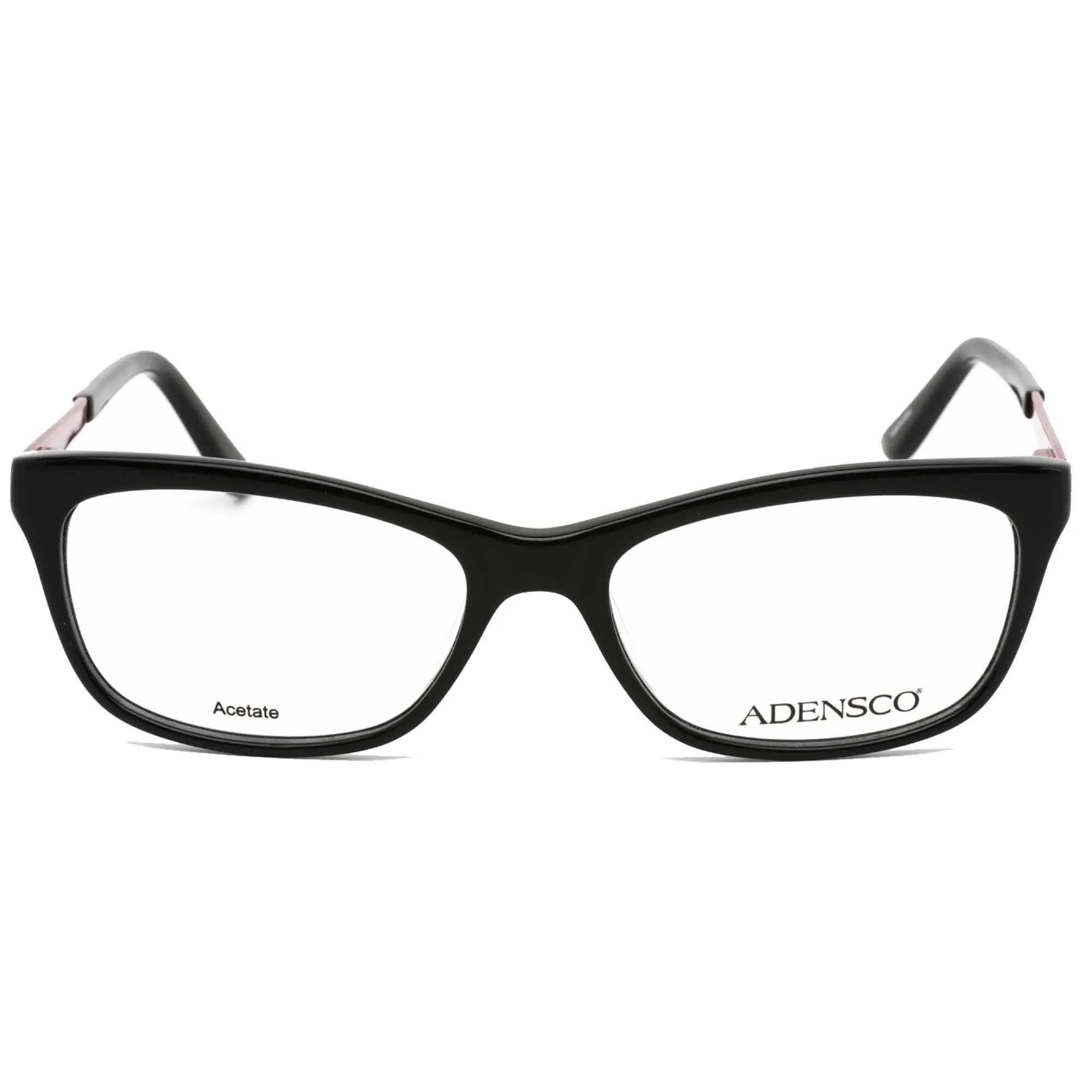 Adensco Women's Eyeglasses - Black Frame Fixed Nose Pads Clear Lens | Ad 215 0807 00