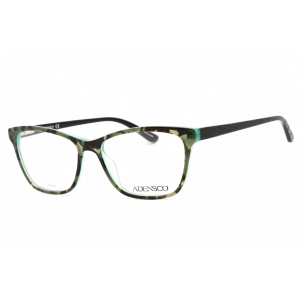 Adensco Women's Eyeglasses - Black Green Havana Cat Eye Plastic Frame | AD 225 0EO3 00