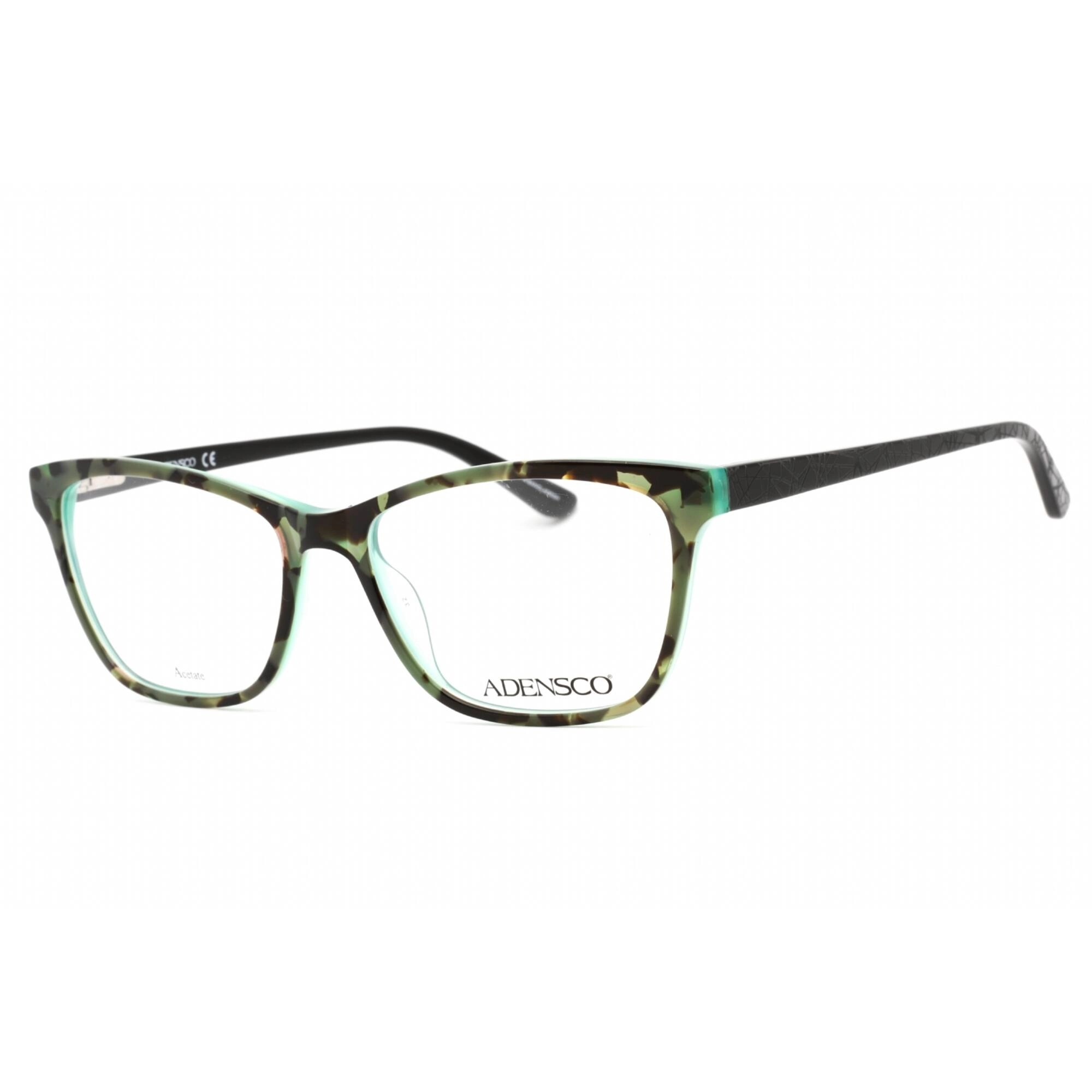 Adensco Women's Eyeglasses - Black Green Havana Cat Eye Plastic Frame | AD 225 0EO3 00