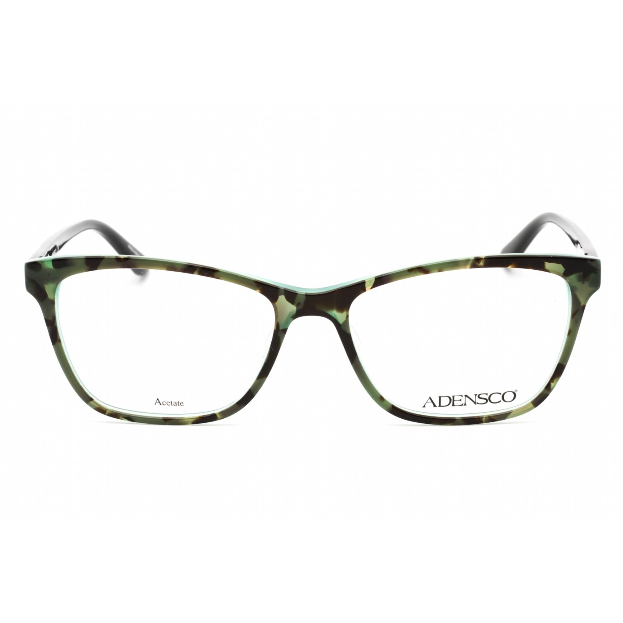 Adensco Women's Eyeglasses - Black Green Havana Cat Eye Plastic Frame | AD 225 0EO3 00