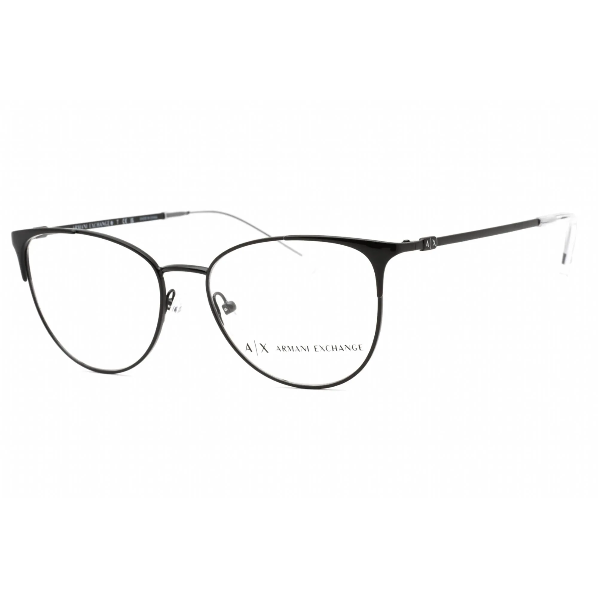 Armani Exchange Women's Eyeglasses - Black Metal Frame Clear Demo Lens | 0AX1034 6000