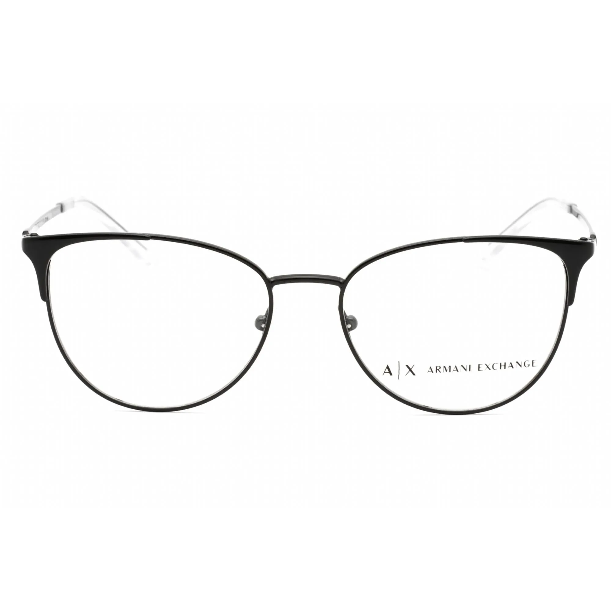 Armani Exchange Women's Eyeglasses - Black Metal Frame Clear Demo Lens | 0AX1034 6000