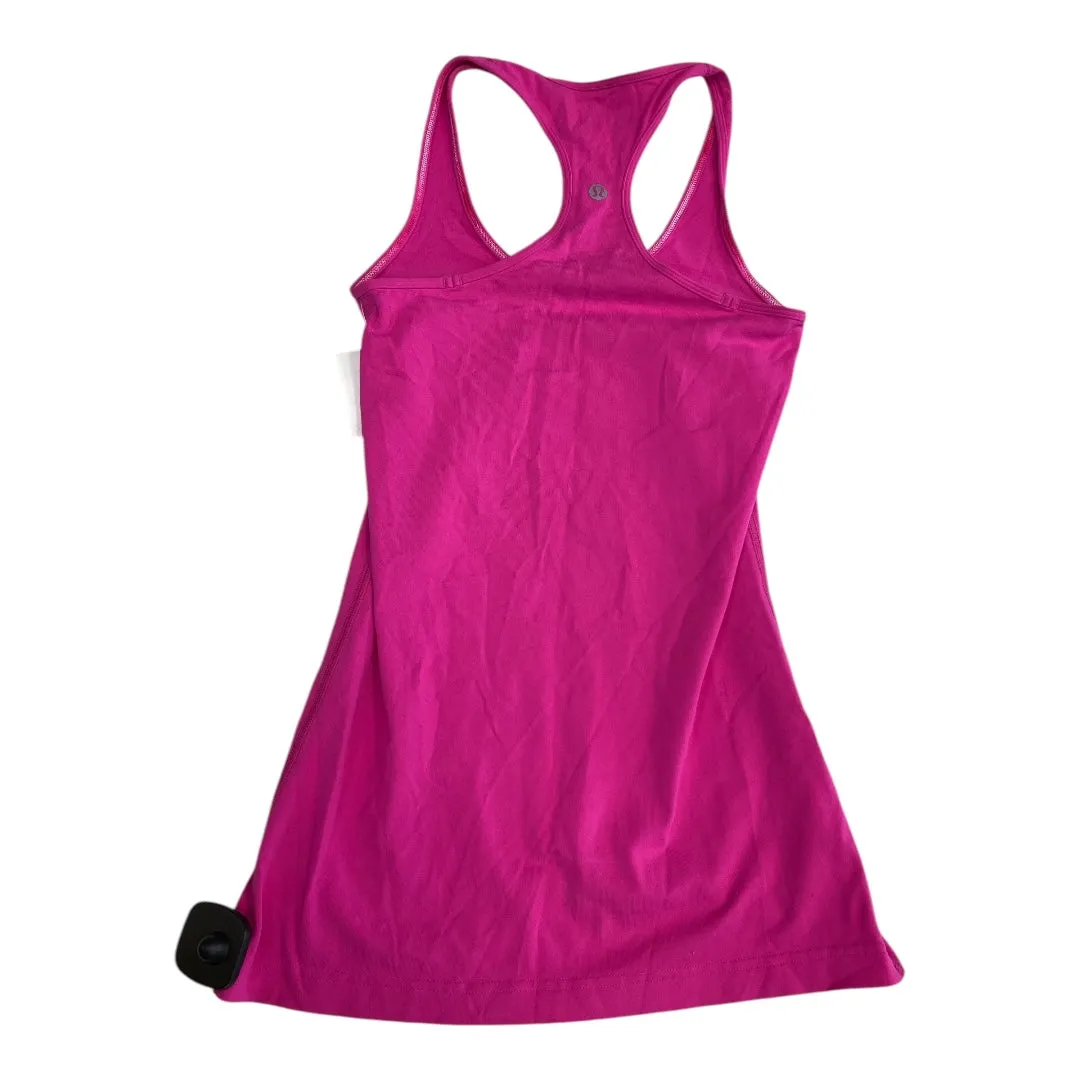 Athletic Tank Top By Lululemon In Pink, Size:S