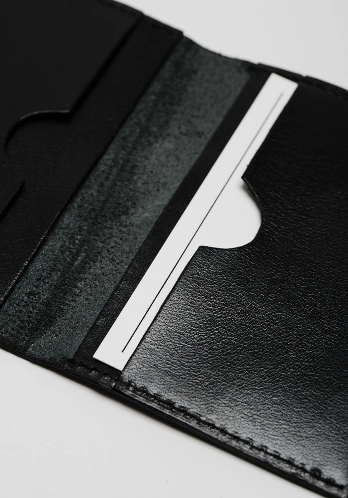 Bi-Fold Card Holder: Black