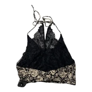 Bralette By Free People In Black & White, Size:S