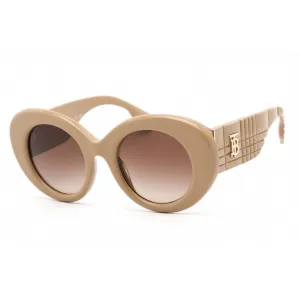 Burberry Women's Sunglasses - Beige Butterfly Frame Brown Gradient Lens | 4370U 399013