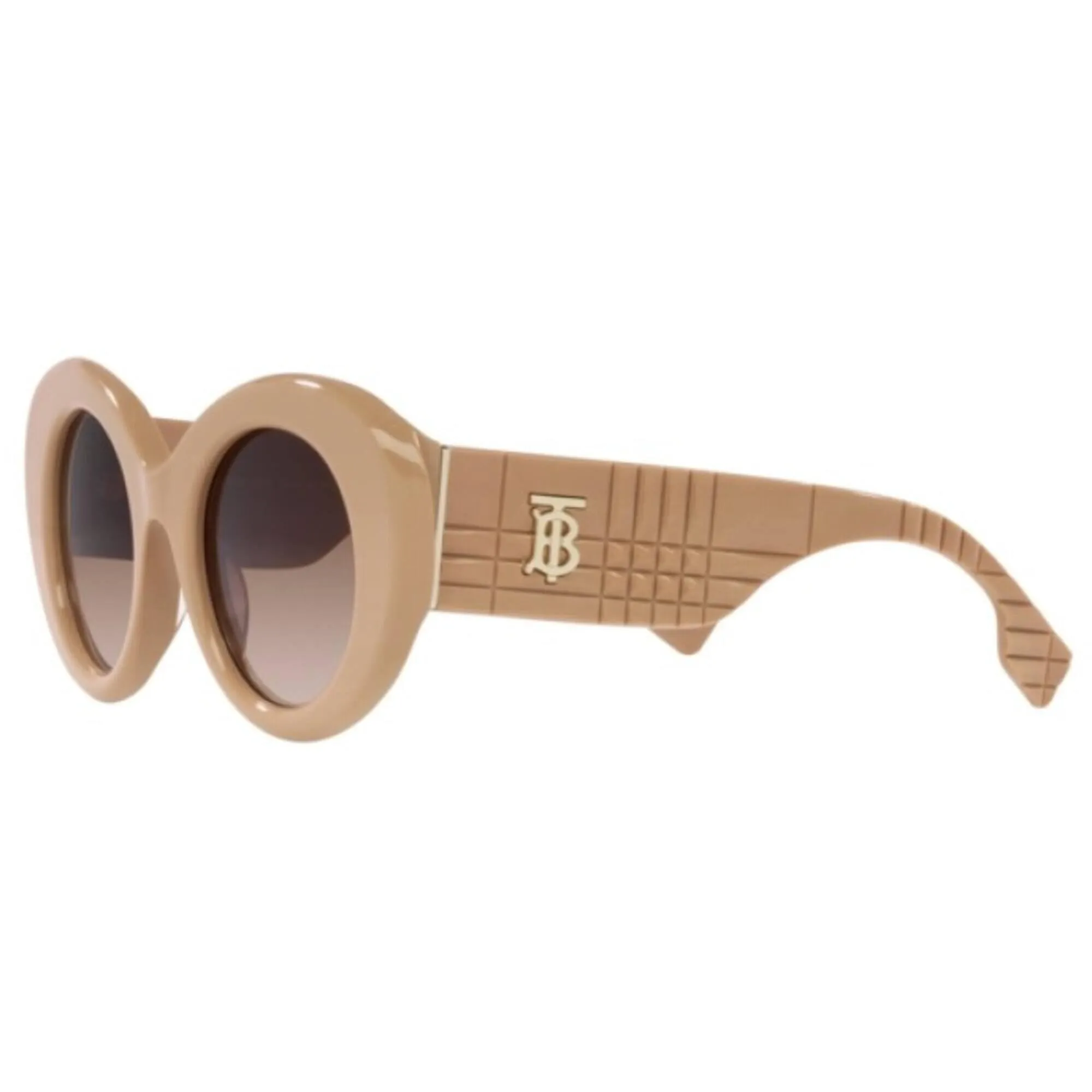 Burberry Women's Sunglasses - Beige Butterfly Frame Brown Gradient Lens | 4370U 399013