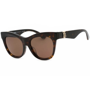 Burberry Women's Sunglasses - Dark Havana Plastic Cat Eye Frame | 0BE4418F 300273