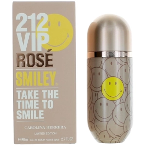 Carolina Herrera Women's Eau De Parfum Spray - 212 VIP Rose Smiley Natural, 2.7 oz