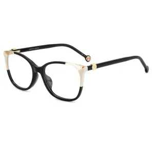Carolina Herrera Women's Eyeglasses - Black Ivory Full Rim Frame | HER 0113/G 09HT