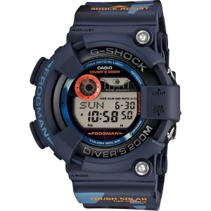 Casio Men's Digital Watch - G-Shock World Time Blue Camouflage Strap | GF8250CM-2