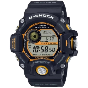 Casio Men's Watch - G-Shock Master of G Rangeman Black Strap Digital Alarm | GW9400Y-1