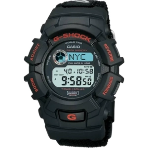 Casio Men's Watch - G-Shock Solar Power Digital Dial Black Nylon Strap | G2300B-1V