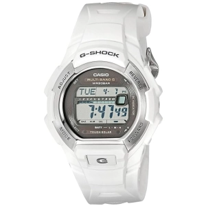 Casio Men's Watch - G-Shock Tough Solar Grey Digital Dial White Strap | GW-M850-7CR