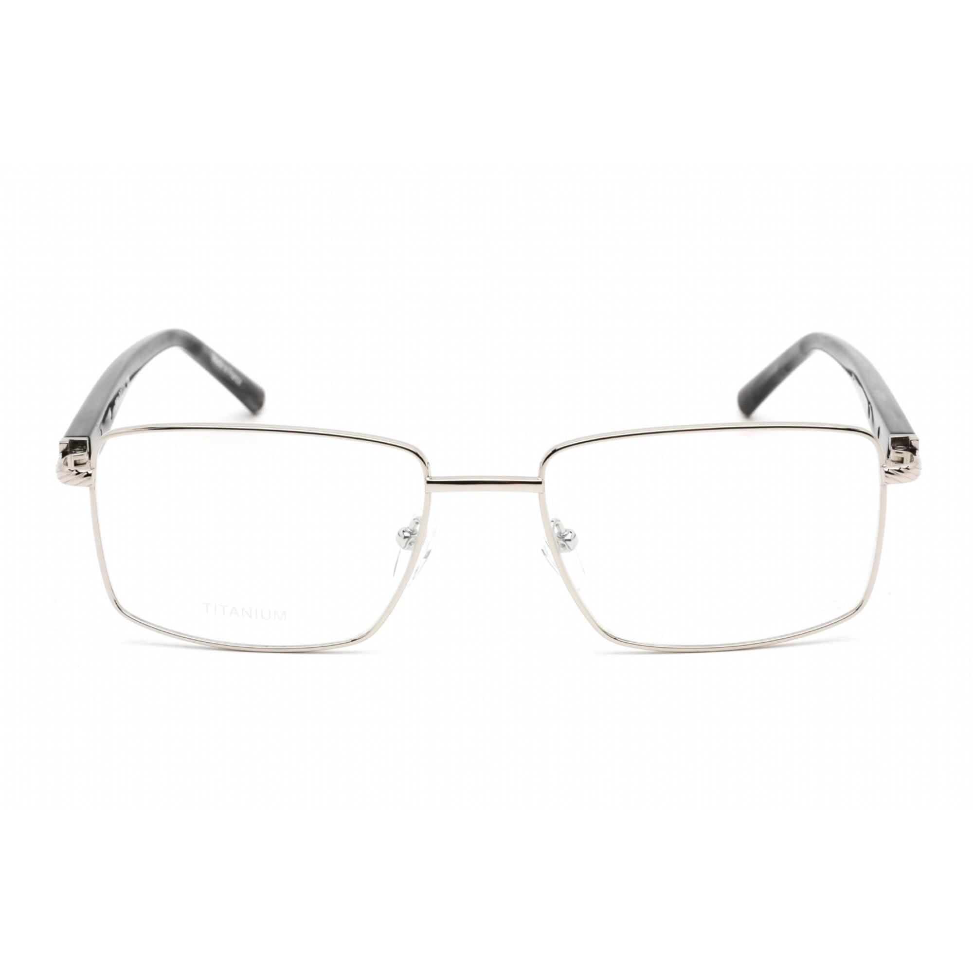 Charriol Women's Eyeglasses - Shiny Silver Titanium Rectangular Frame | PC75082 C02