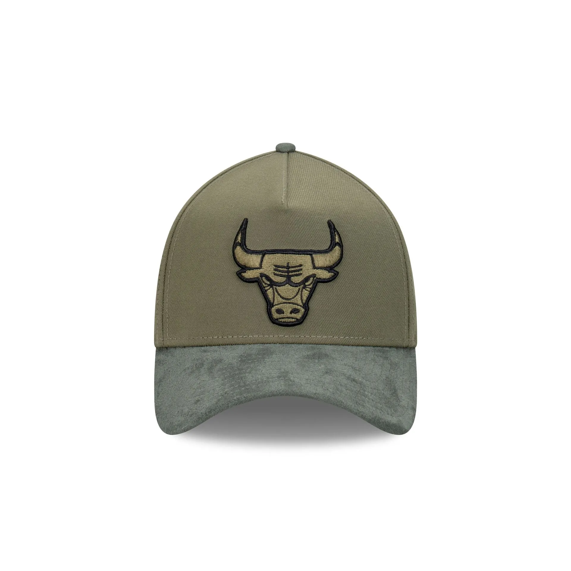 Chicago Bulls Olive Premium 39THIRTY A-Frame™ Stretch Fit