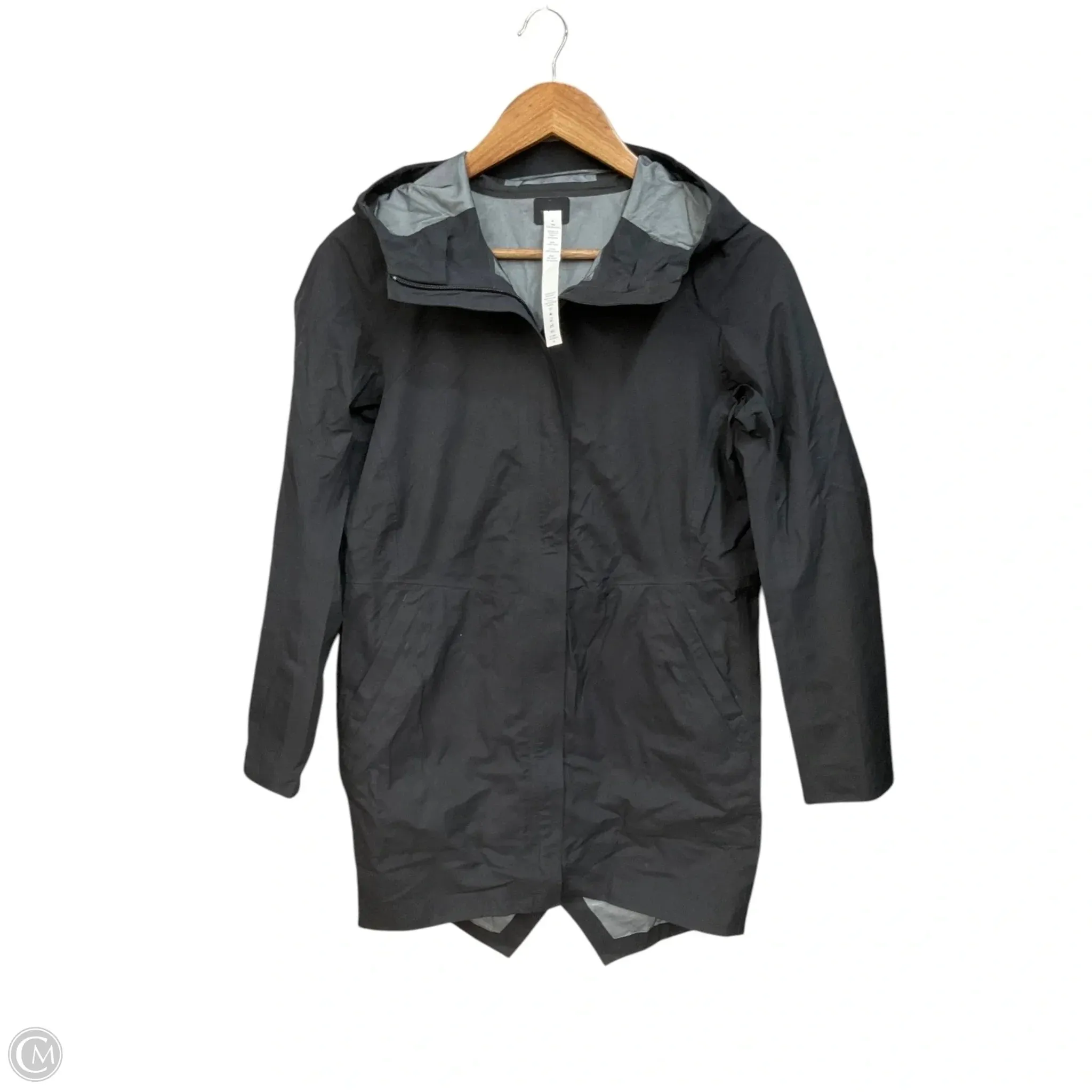Coat Raincoat By Lululemon In Black, Size: Xs