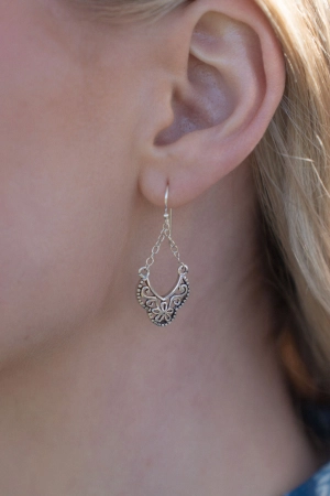 Daisy Chain Silver Earrings