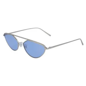 Dkny Women's Sunglasses - Silver Metal Cat Eye Frame Blue Lens | DKNY DK109S 035