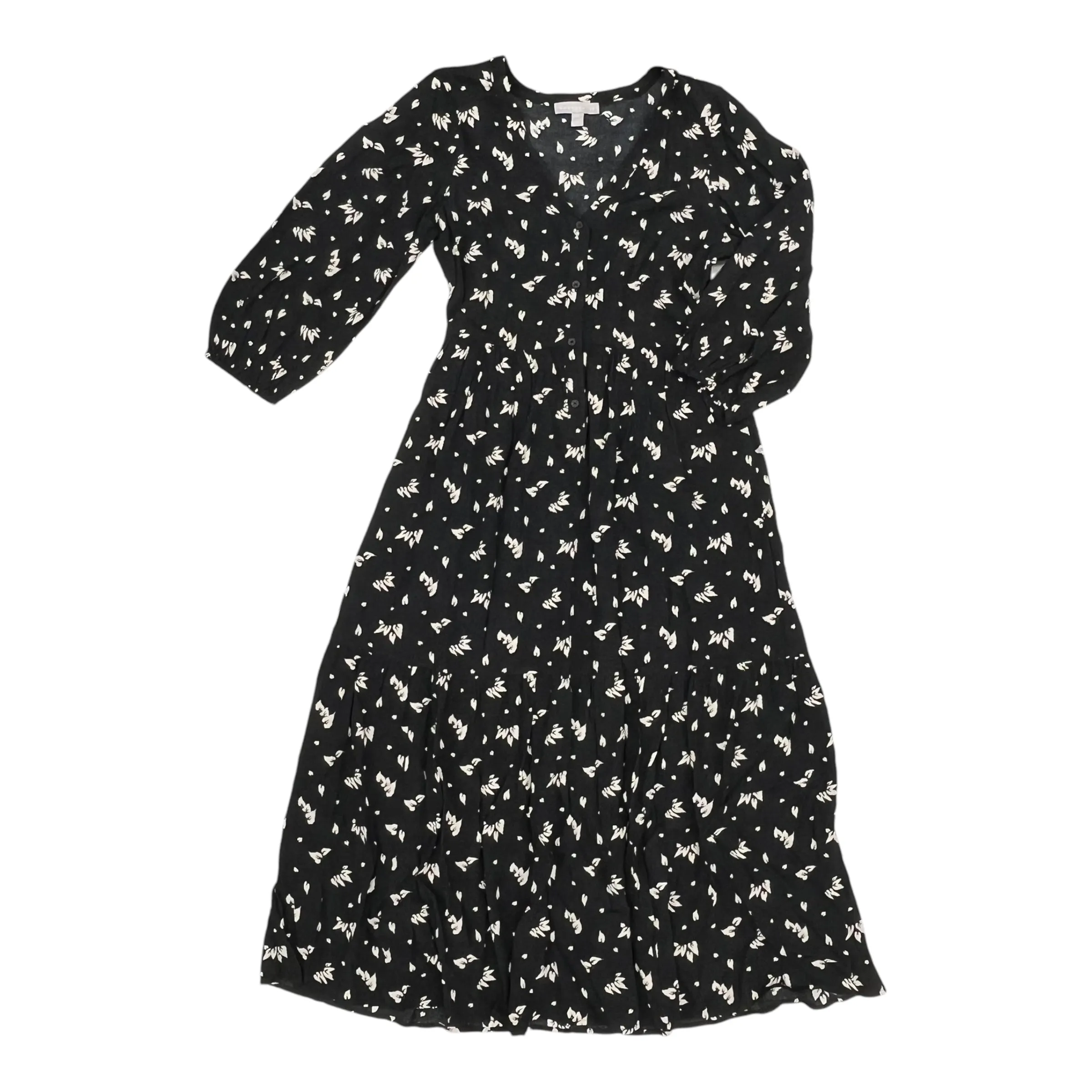 Dress Casual Midi By Chelsea 28 In Black, Size:Xs