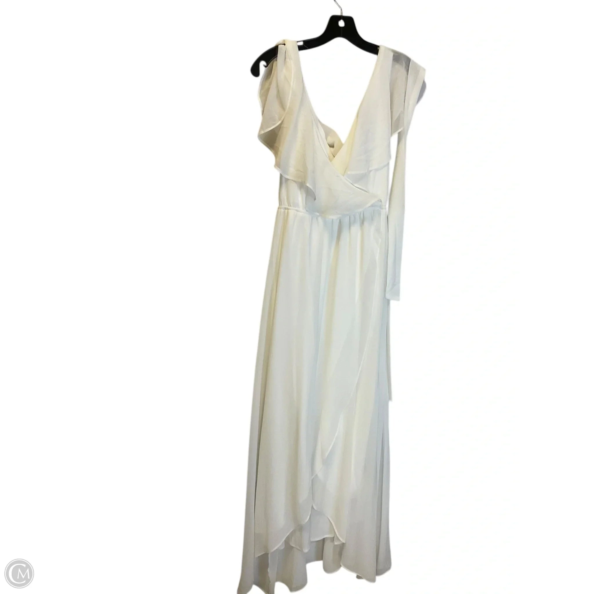 Dress Party Long By Clothes Mentor In White, Size: M