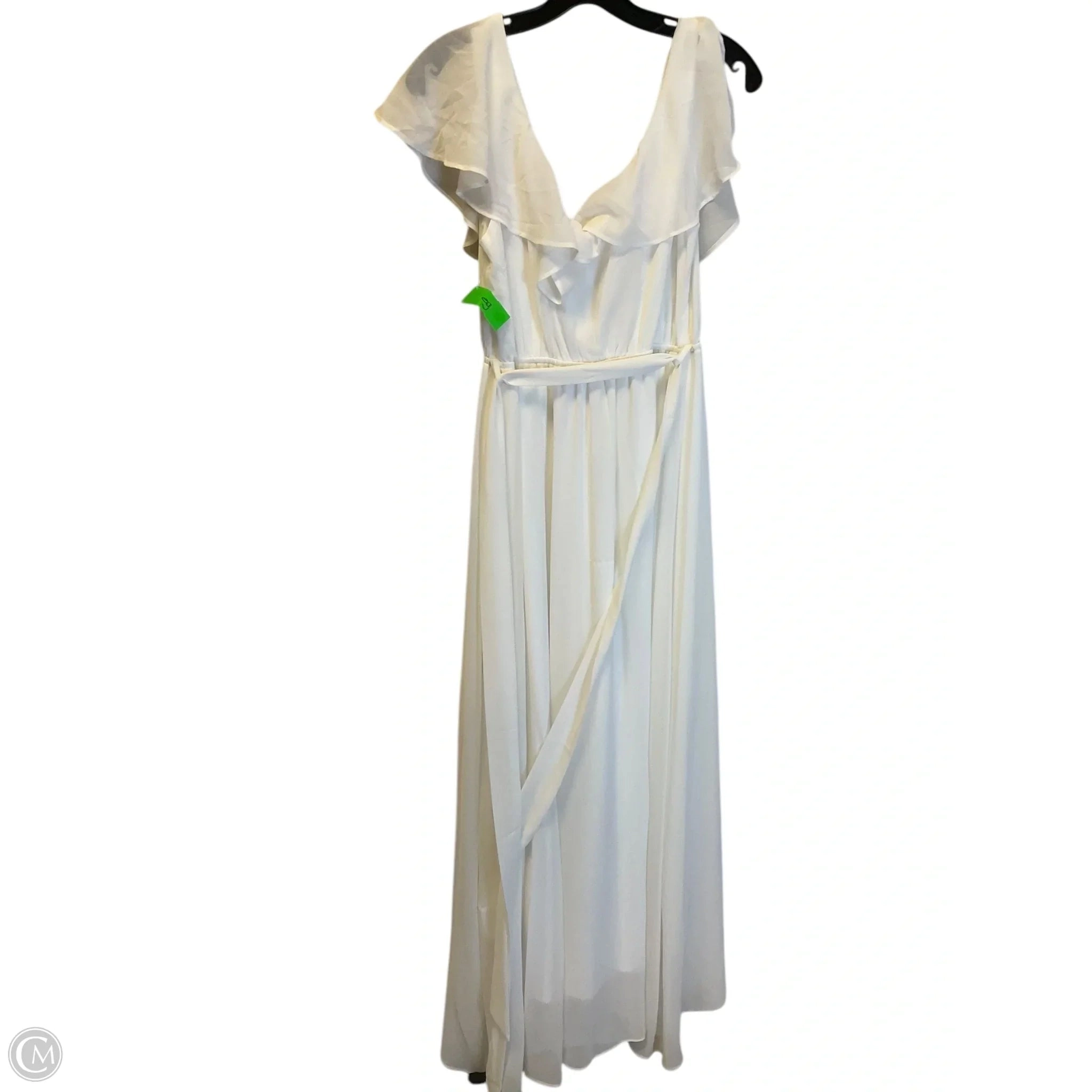 Dress Party Long By Clothes Mentor In White, Size: M