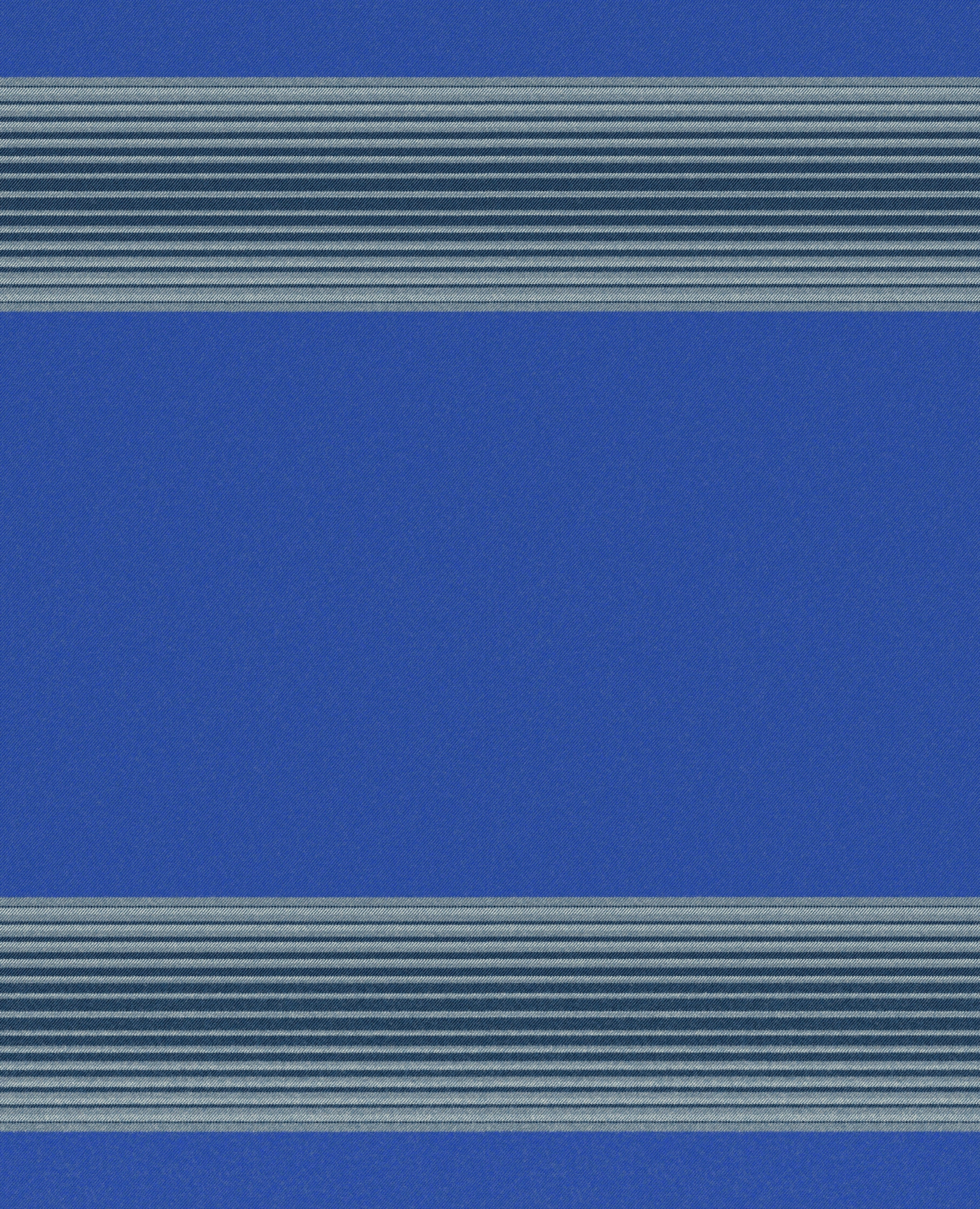 Fox Brothers Exmoor Stripe Throw in Blue