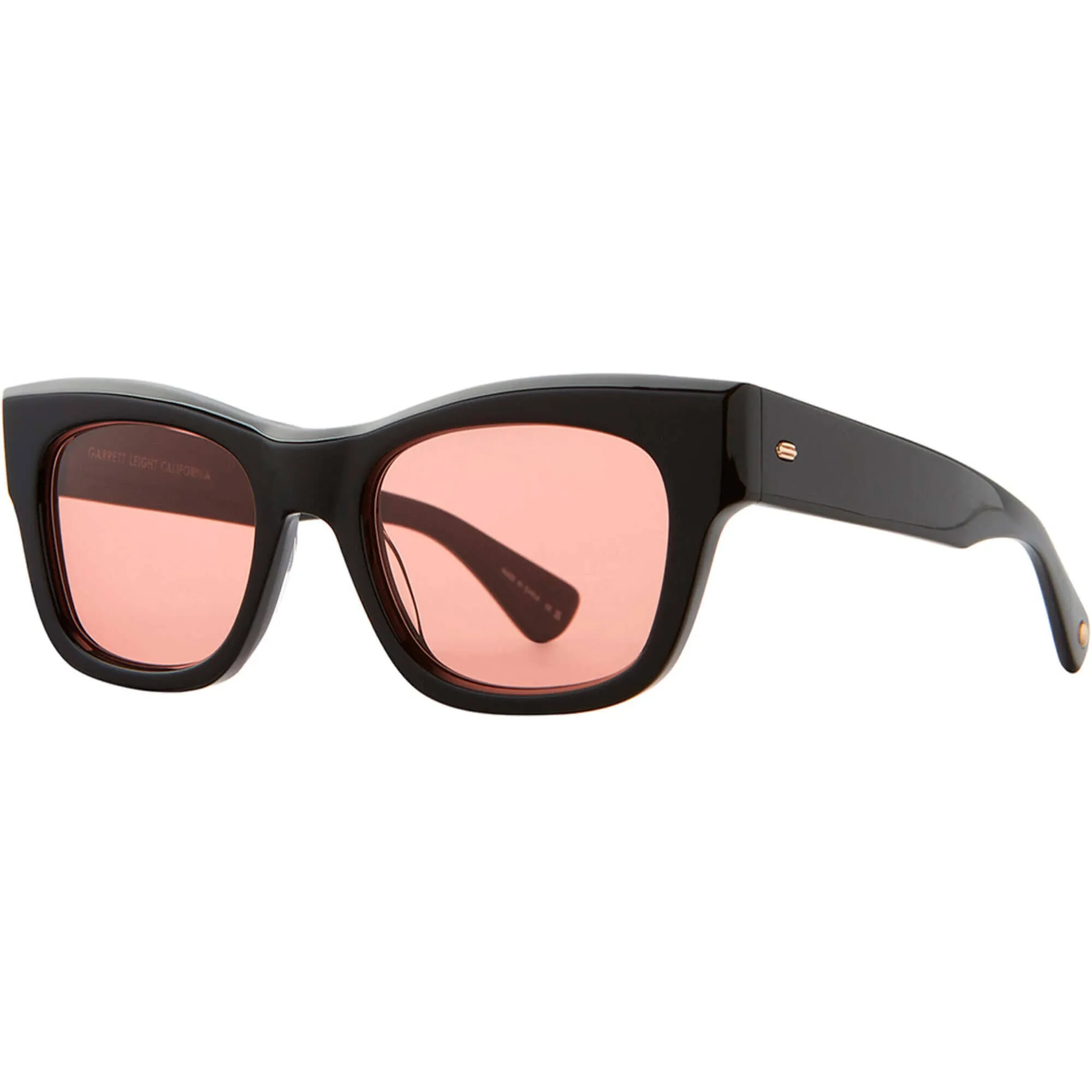 Garrett Leight Women's Sunglasses - Black Acetate Cat Eye Full Rim Frame | WOZ BK/SWTR