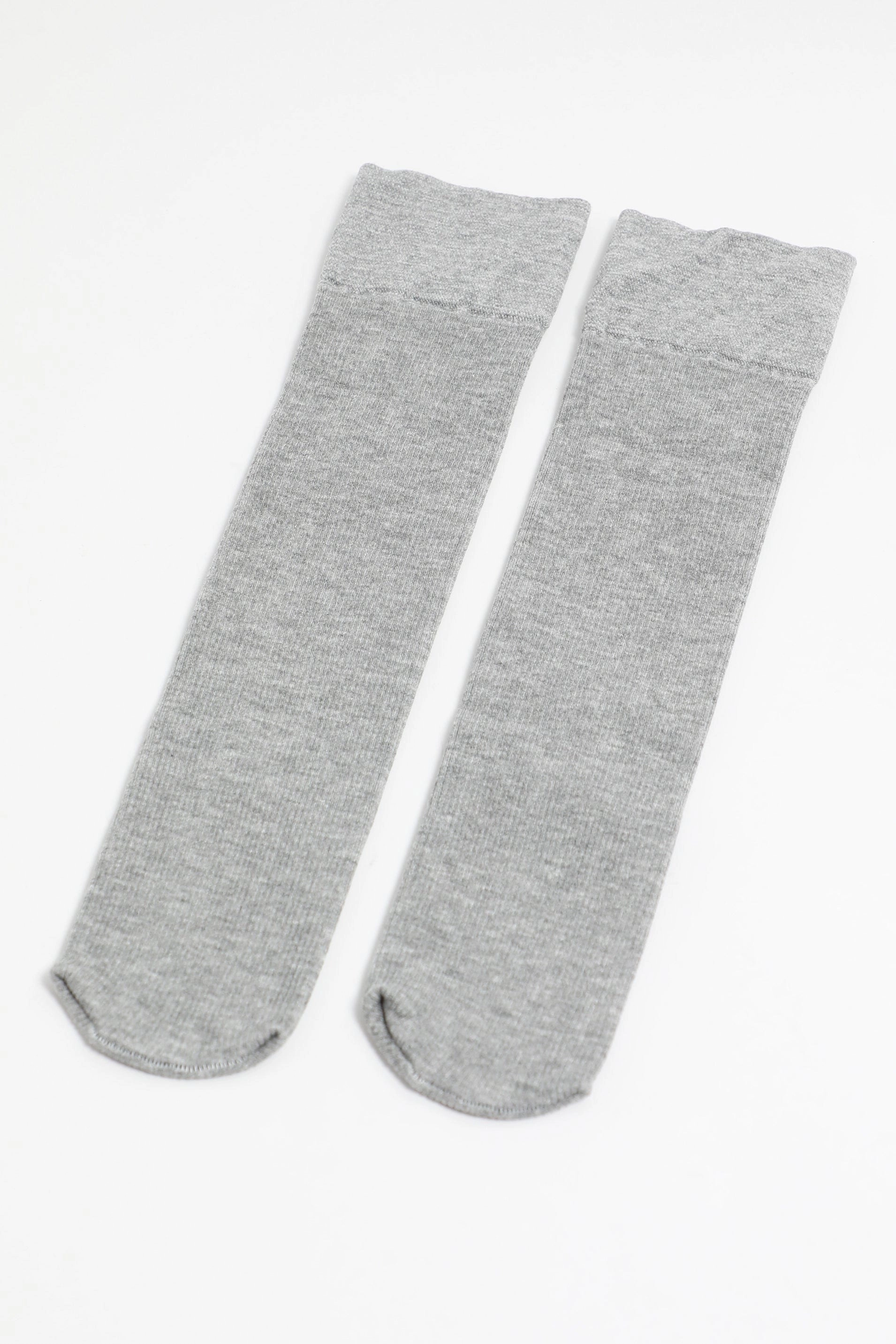 Grey Knee High Socks