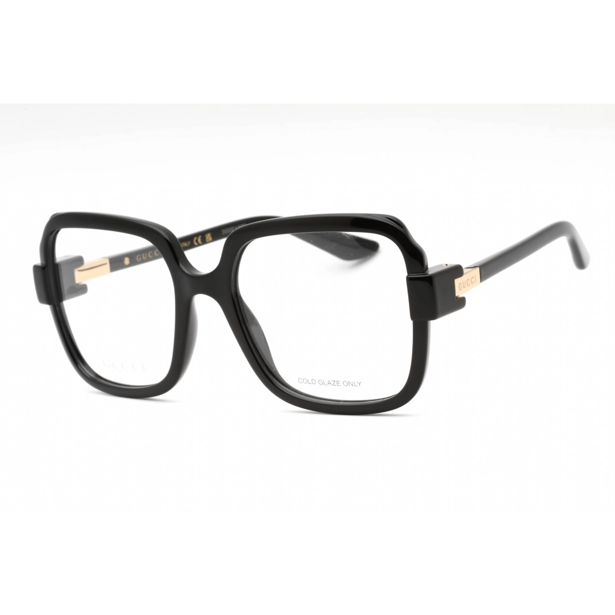 Gucci Women's Eyeglasses - Black Plastic Square Shape Frame Clear Lens | GG1433O 001