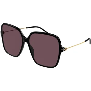 Gucci Women's Sunglasses - Black Acetate Butterfly Frame Violet Lens | GG1267SA 003