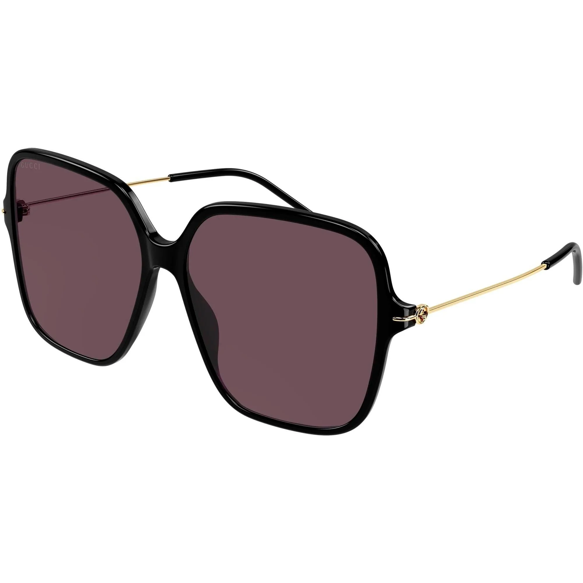 Gucci Women's Sunglasses - Black Acetate Butterfly Frame Violet Lens | GG1267SA 003