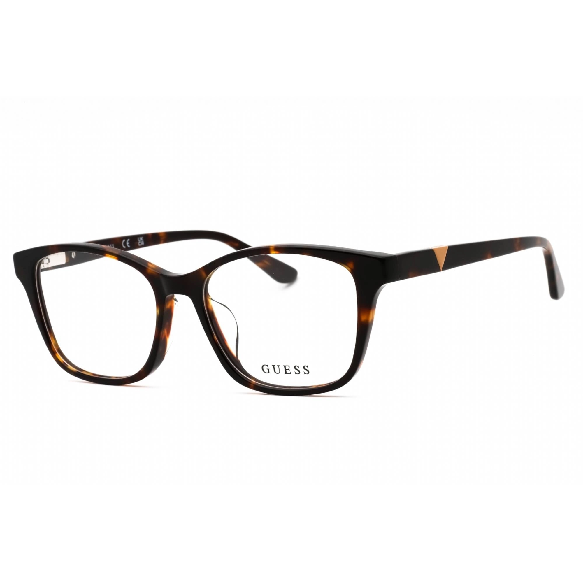 Guess Women's Eyeglasses - Dark Havana Cat Eye Acetate Full Rim Frame | GU2846-D 052