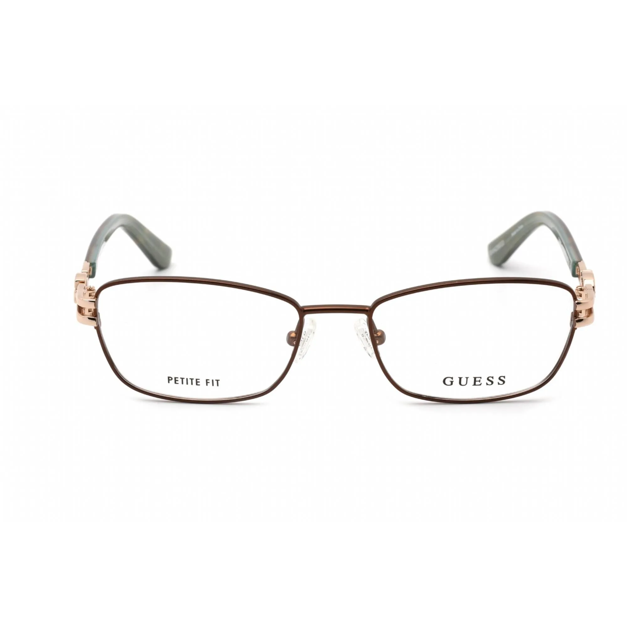 Guess Women's Eyeglasses - Matte Dark Brown Rectangular Full Rim Frame | GU2687 049