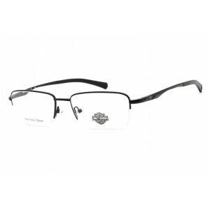 Harley Davidson Women's Eyeglasses - Matte Black Metal Rectangular Frame | HD0820 002