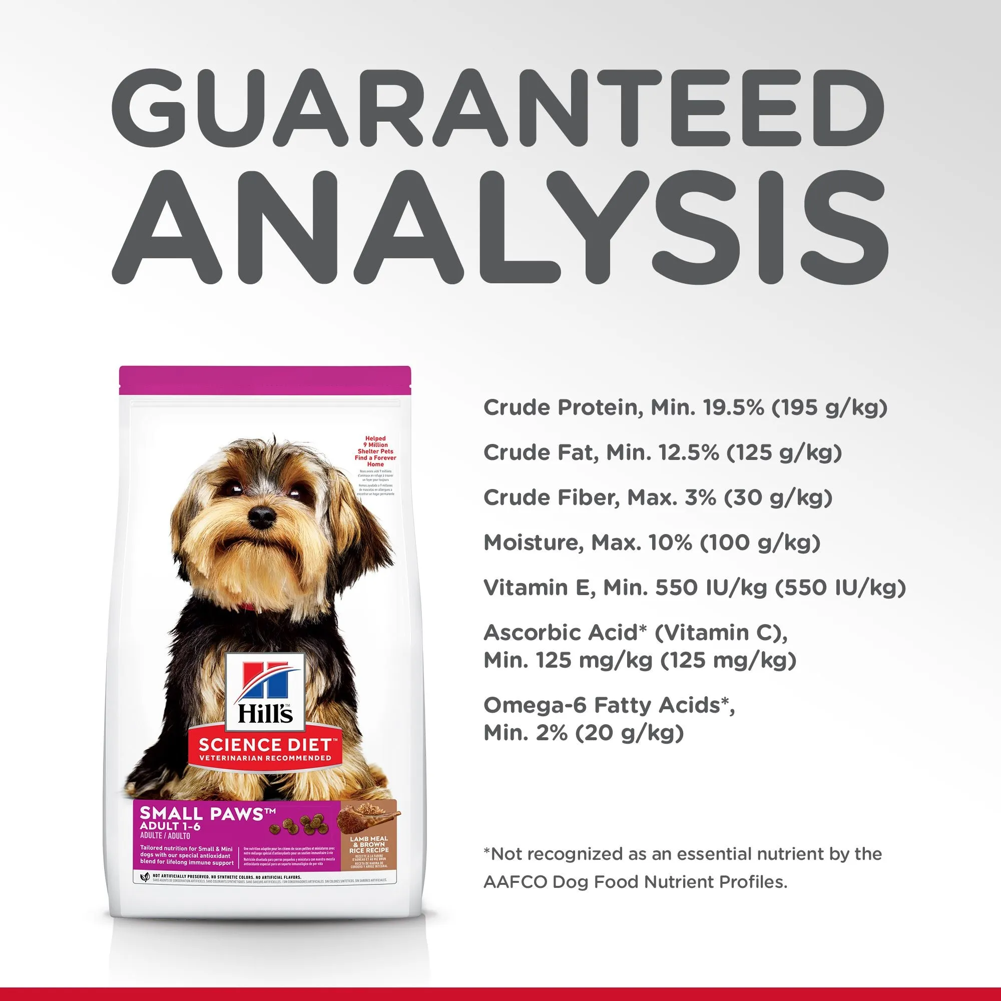Hill's Science Diet Adult Small Paws Dry Dog Food, Lamb Meal & Brown Rice Recipe