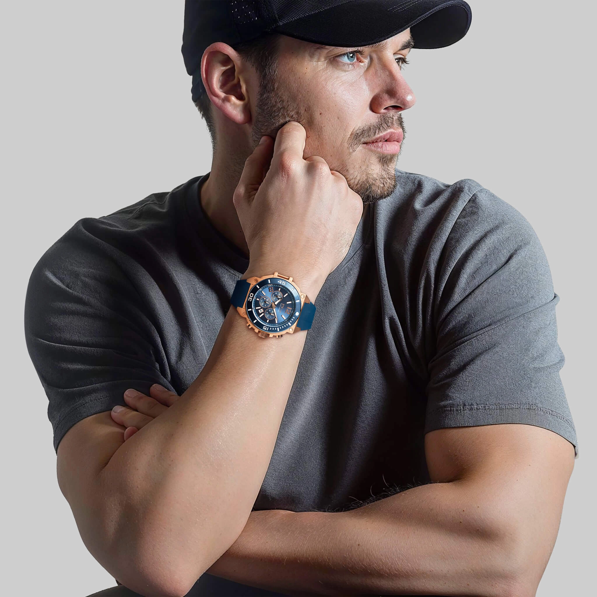 Illustrious Blue Chrono Watch