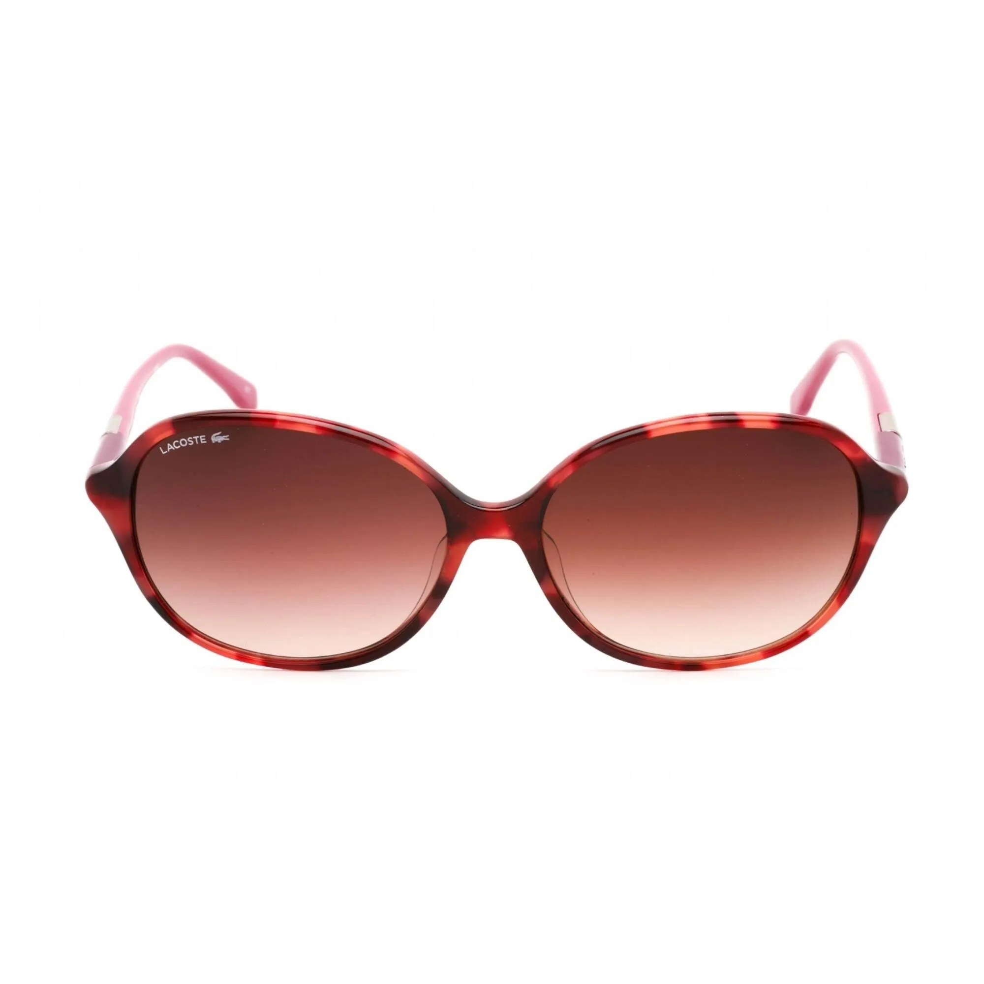 Lacoste Women's Sunglasses - Full Rim Pink Havana Plastic Oval Frame | L854SA 220
