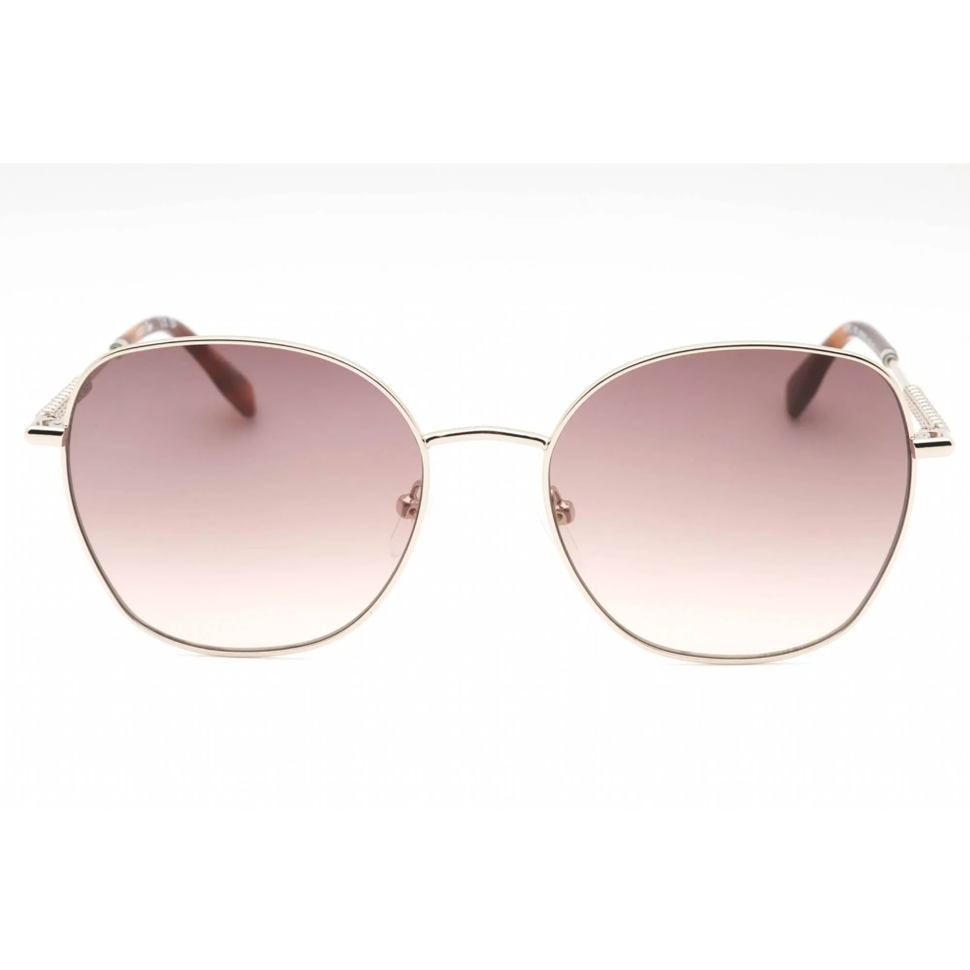 Lacoste Women's Sunglasses - Light Gold Metal Butterfly Full Rim Frame | L257S 712