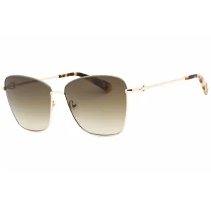 Longchamp Women's Sunglasses - Khaki Lens Gold Cat Eye Shape Metal Frame | LO153S 712