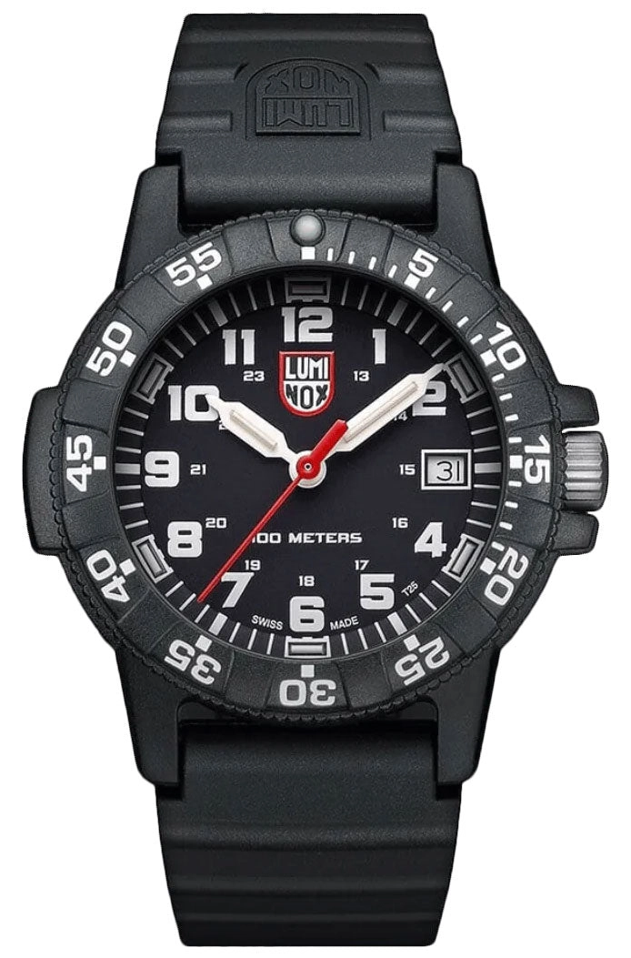 Luminox Leatherback SEA Turtle CARBONOX Black Rubber Strap Date Quartz Mens Watch XS.0301.L
