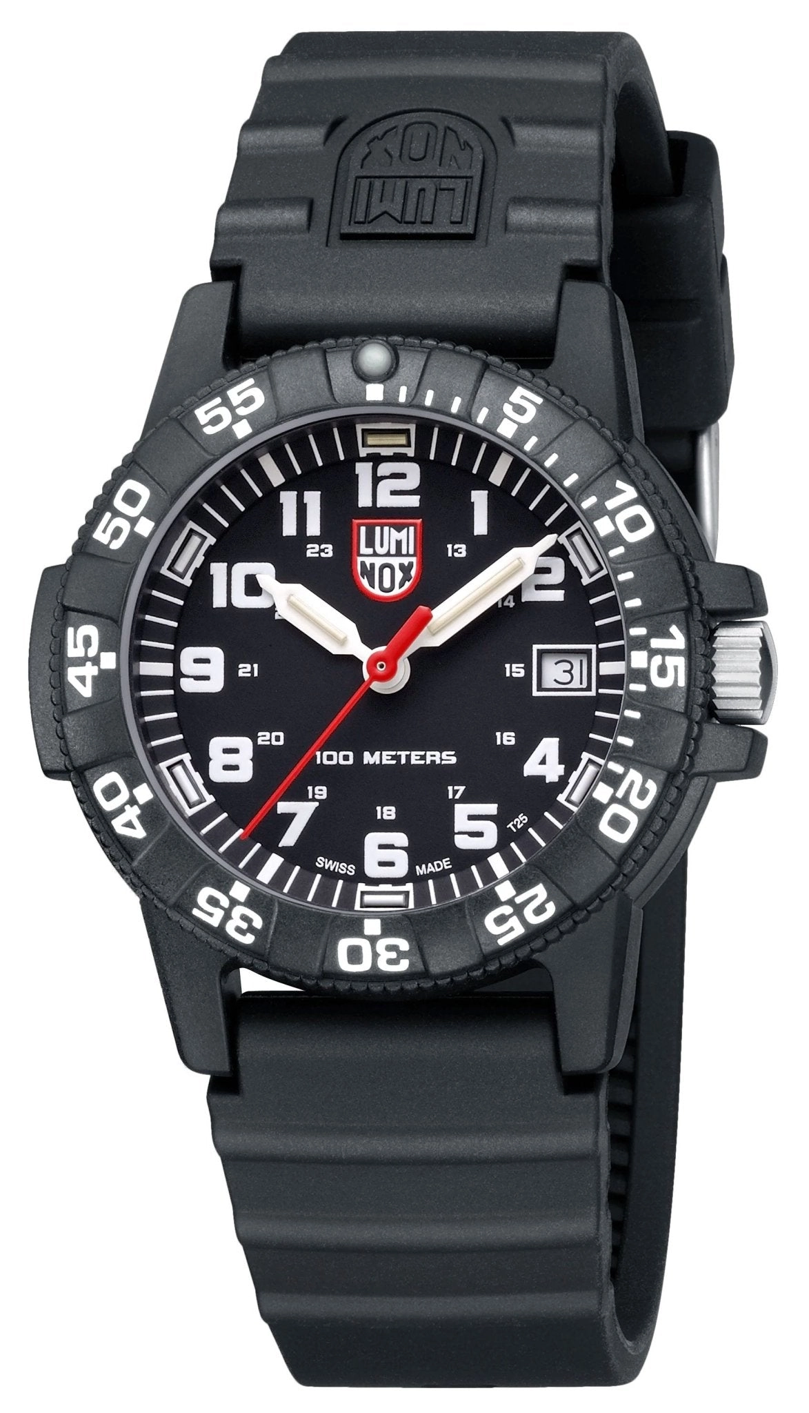Luminox Leatherback SEA Turtle CARBONOX Black Rubber Strap Date Quartz Mens Watch XS.0301.L
