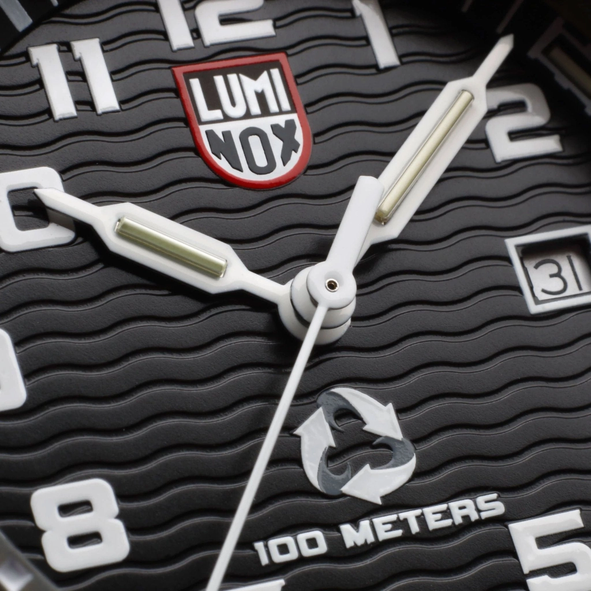 Luminox Leatherback SEA Turtle Giant ECO #tide Black rPET Strap Date Quartz Mens Watch XS.0321.ECO