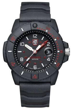 Luminox Navy SEAL CARBONOX Black Dial Black Rubber Strap Date Divers Quartz Mens Watch XS.3615