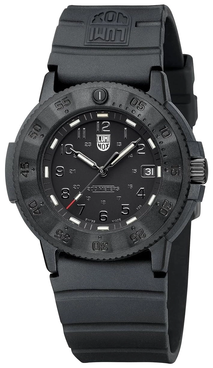 Luminox Original Navy SEAL CARBONOX Black Dial Black Rubber Strap Date Divers Quartz Mens Watch XS.3001.EVO.BO