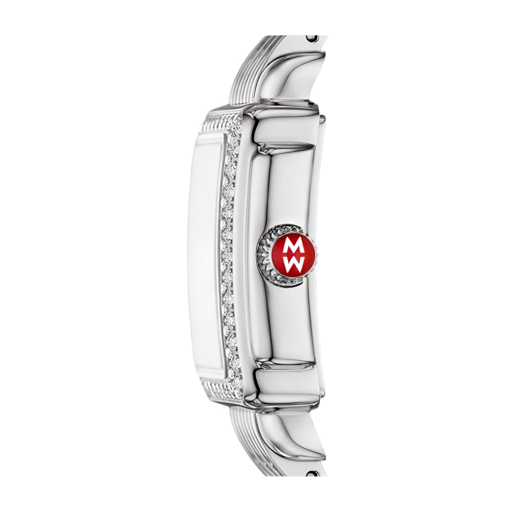 Michele Deco Madison Mini Diamond Stainless Steel Watch