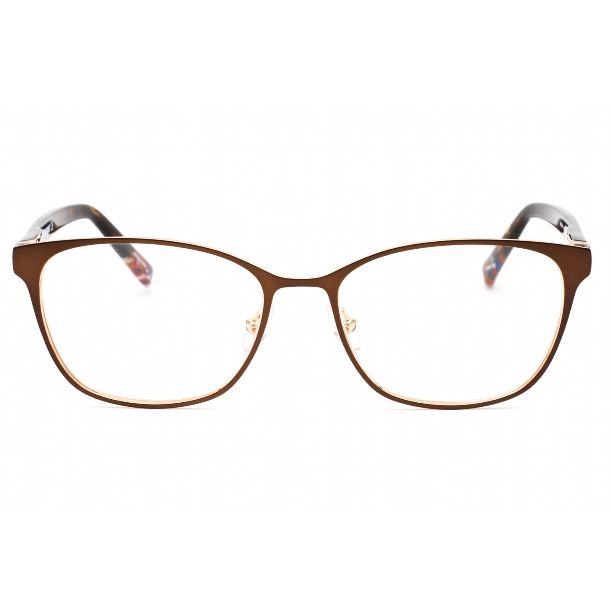 Missoni Women's Eyeglasses - Gold Brown Cat Eye Full Rim Frame | MIS 0062 001Q 00