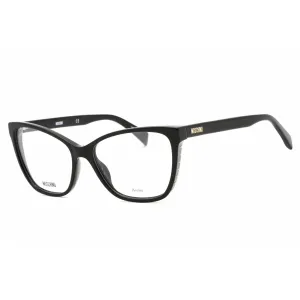 Moschino Women's Eyeglasses - Clear Demo Lens Black Cat Eye Shape Frame | MOS550 807
