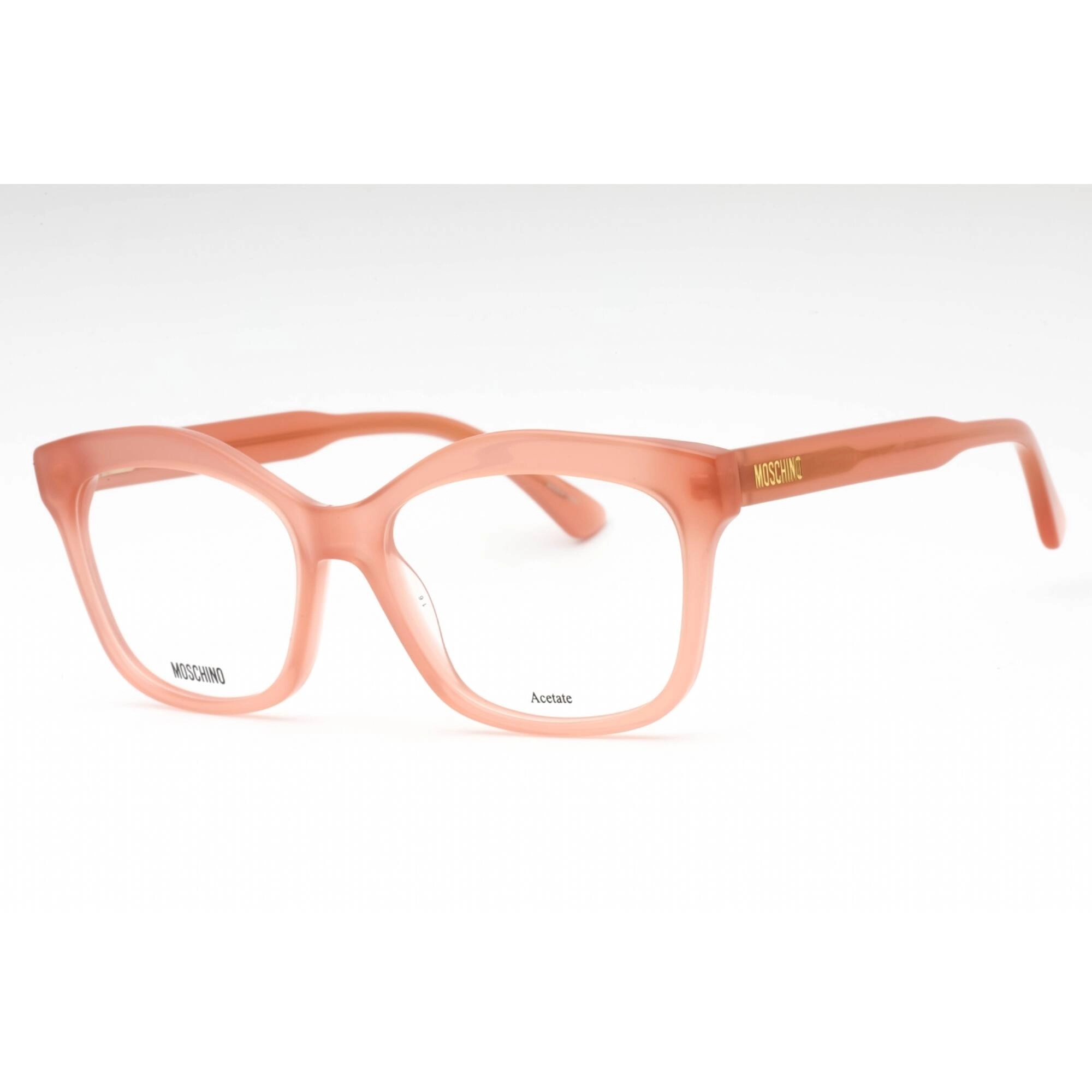 Moschino Women's Eyeglasses - Peach Acetate Cat Eye Shape Full Rim Frame | MOS606 733